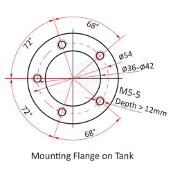 Kus Tank Sender - 100mm, 240-33 OHMS