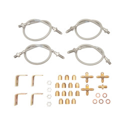 Trojan Tandem Axle Stainless Hydraulic Brake Hose Kit