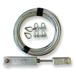 Trojan Brake Cable Kit - Galvanised Cable